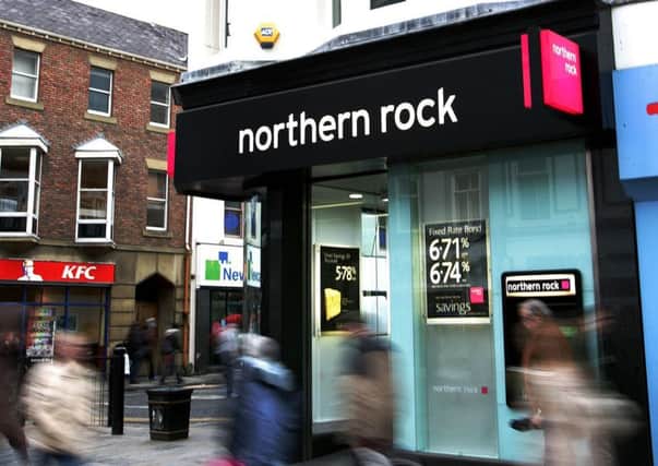 A former branch of collapsed lender Northern Rock. Picture: Owen Humphreys/PA Wire
