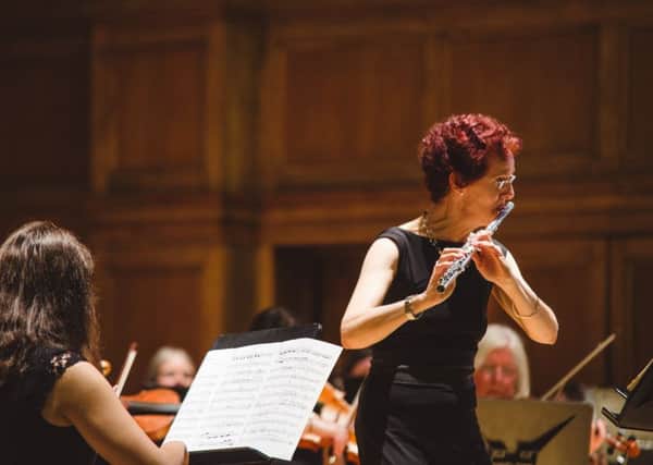 Principal flautist Alison Mitchell plays the Nielsen solo. Picture: Contributed