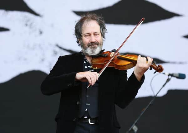 Steve Wickham of the Waterboys wields his violin like a lead guitar. Picture: Getty Images