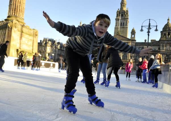Skaters will be taking to the rink at Glasgow's George Square. Picture: Phil Wilkinson