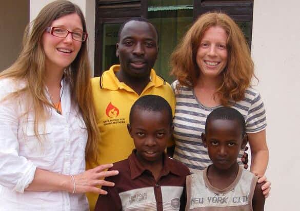Christine Beard during her trip to Rwanda