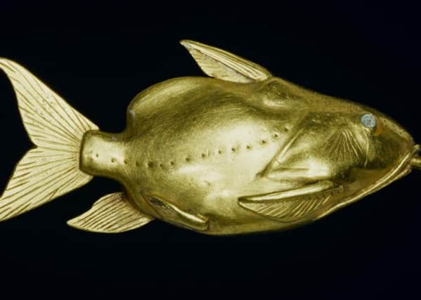 A gold catfish pendant from ancient Egypt. Picture: Contributed