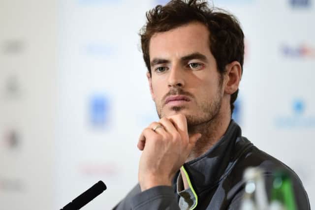 Andy Murray gave his views on anti-doping during a press conference at the O2 Arena yesterday, ahead of the Barclays ATP World Tour Finals. Picture: PA