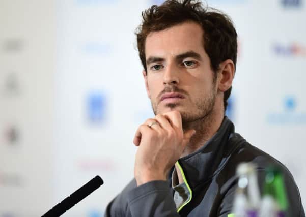 Andy Murray gave his views on anti-doping during a press conference at the O2 Arena yesterday, ahead of the Barclays ATP World Tour Finals. Picture: PA