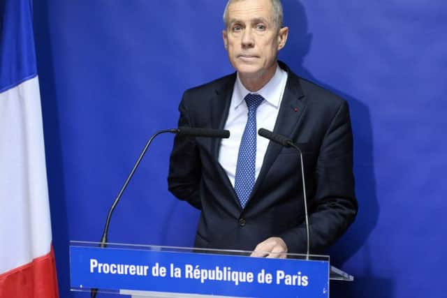 Paris prosecutor Francois Molins. Picture: Getty