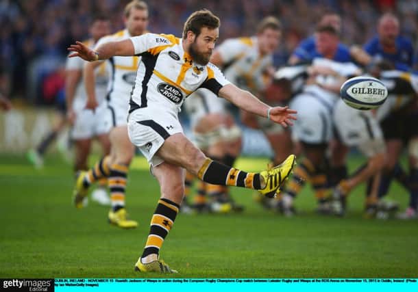 Wasps No 10 Ruaridh Jackson was in fine kicking form in Dublin with 13 of his sides 33 points. Picture: Getty Images)