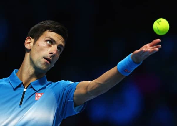 Novak Djokovic didnt hang around at the O2 Arena yesterday as he defeated Japans Kei Nishikori 6-1, 6-1 in just 65 minutes. Picture: Getty Images