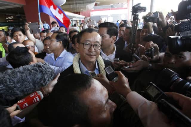Sam Rainsy. Picture: AP