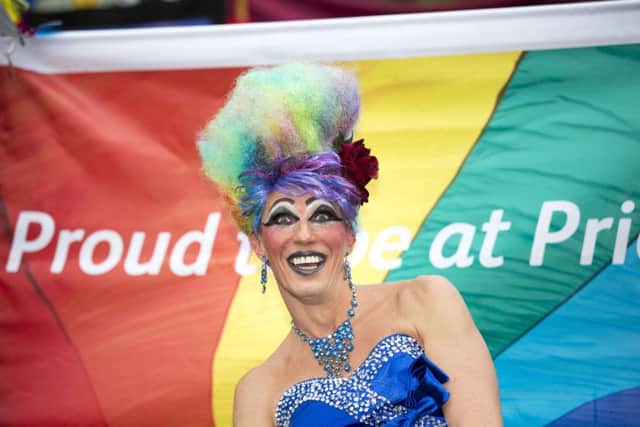 Pride Glasgow. The city's annual LGBT event as it marches through Glasgow City centre. Picture: Robert Perry
