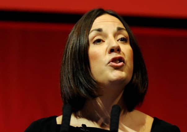 Kezia Dugdale unveiled plans to improve access to higher education for youngsters in care. Picture: Lisa Ferguson