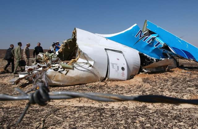 Russia's security chief told President Vladimir Putin that a plane carrying 224 people over Sinai was downed due to a "terror attack". Picture: AFP/Getty