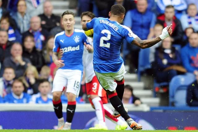 James Tavernier has netted into double figures. An astounding effort from a right back. Picture: Michael Gillen
