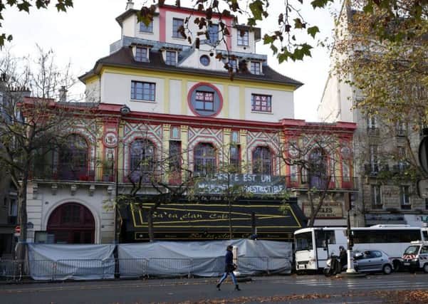 The Bataclan music venue in Paris, where Callum MacDonald was injured. Picture: AFP/Getty