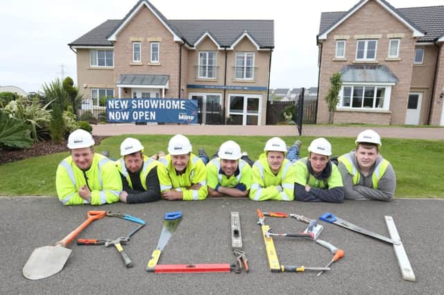 Builders at Stewart Milne Group get ready for the RUBY campaign that will regenerate unloved urban spaces