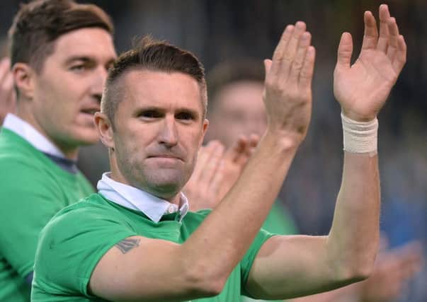 Robbie Keane and his fellow Republic of Ireland players, who failed to defeat Scotland in two attempts, enjoyed a rub of the green in reaching the finals. Picture: PA