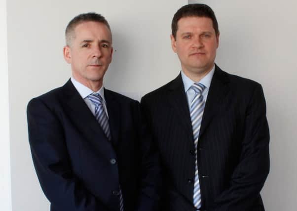 Havelock Europa finance director Ciaran Kennedy (left) with chief executive David Ritchie. Picture: Contributed