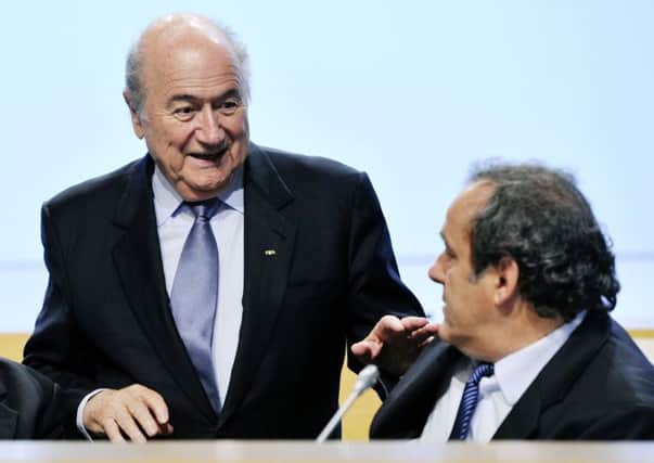 Fifa President Sepp Blatter and Uefa President Michel Platini lost their appeals against 90-day bans for financial wrongdoing.   Picture: Laszlo Beliczay/MTI via AP