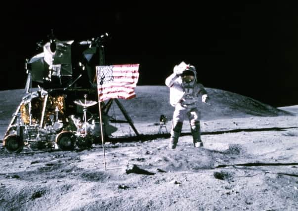 On this day in 1969 the US spacecraft Apollo 12 landed a module on the Moon. AFP/Getty