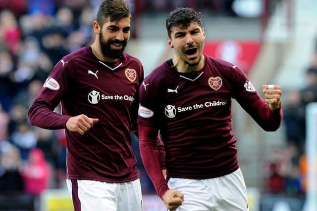 Hearts currently sit in second place in the Ladbrokes Premiership. Picture: Lisa Ferguson