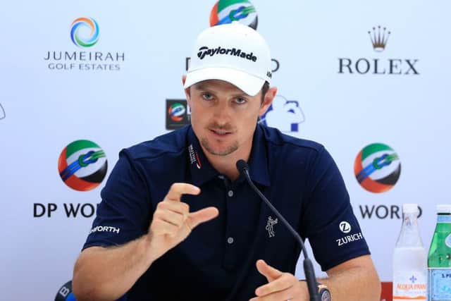 Justin Rose believes he has a good chance of winning the DP World Tour Championship in Dubai. Picture: Getty