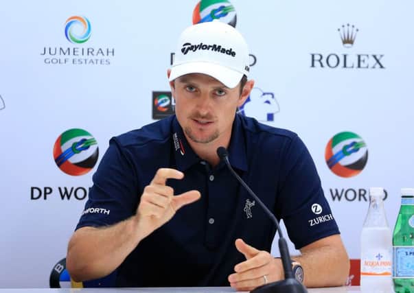 Justin Rose believes he has a good chance of winning the DP World Tour Championship in Dubai. Picture: Getty
