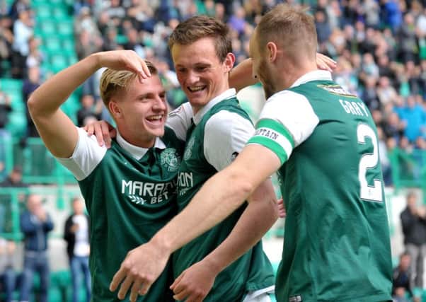 Hibernian currently sit second in the Ladbrokes Championship. Picture: Jane Barlow