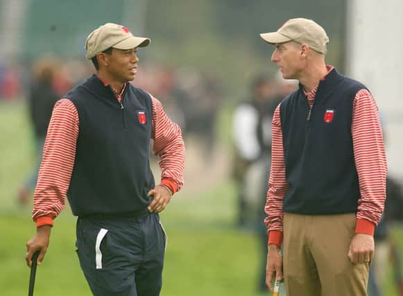 Davis Love III has named Tiger Woods, Jim Furyk and Steve Stricker as three of Team USA's vice-captains. Picture: PA
