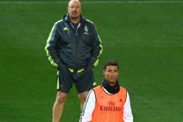 Rafa Benitezs failure to pander to Cristiano Ronaldo could prove costly for the Real Madrid coach. Picture: Getty