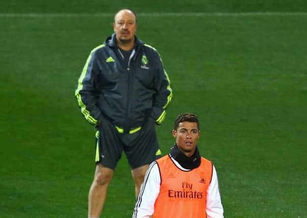 Rafa Benitezs failure to pander to Cristiano Ronaldo could prove costly for the Real Madrid coach. Picture: Getty