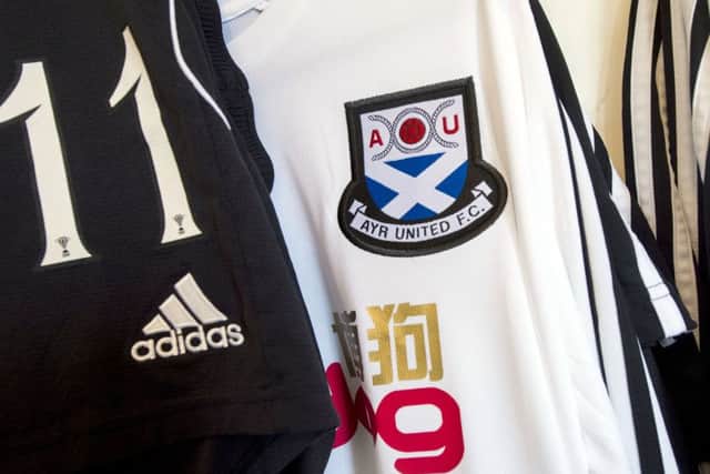 Ayr United strip.