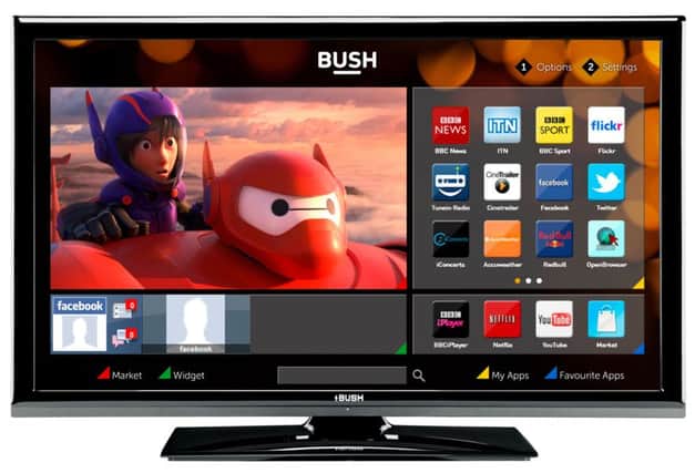 A Bush 24 inch HD Ready Smart TV with DVD Player in Black, available from Argos. Picture: PA