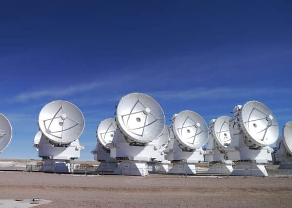 The Atacama Compact Array (ACA), a sub-system of the ALMA telescope which allows enhanced imaging. Picture: ALMA(ESO/NAOJ/NRAO)