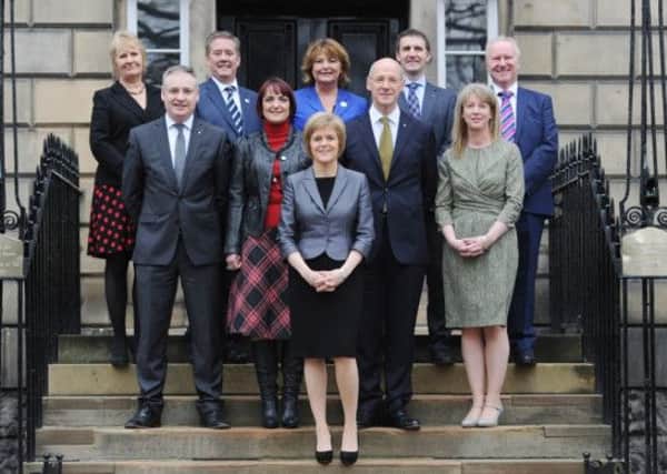Nicola Sturgeon's gender-balanced cabinet is a rarity in world politics. Photo: Neil Hanna