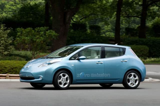 The electric Nissan LEAF