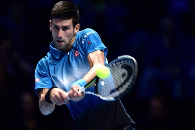Novak Djokovic booked his place in the semi-finals of the ATP World Tour Finals at the O2 Arena. Picture: Adam Davy/PA Wire