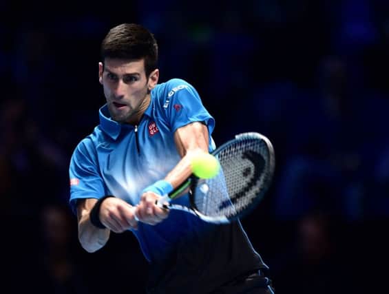 Novak Djokovic booked his place in the semi-finals of the ATP World Tour Finals at the O2 Arena. Picture: Adam Davy/PA Wire