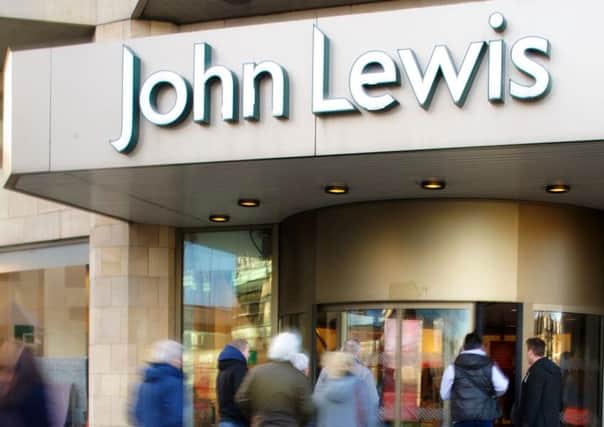 Sales at John Lewis' Edinburgh store fell 7% last week