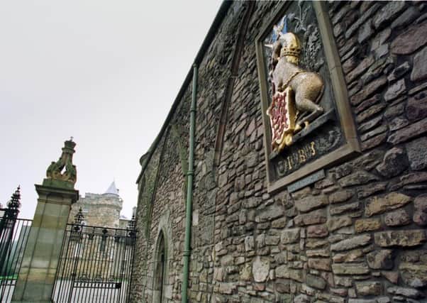 The unicorn at Holyrood Palace is one of many across the city