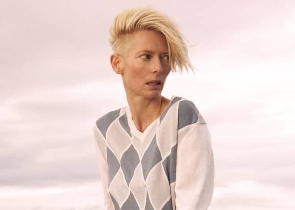 Tilda Swinton wears a Pringle jumper. Picture: National Museum of Scotland