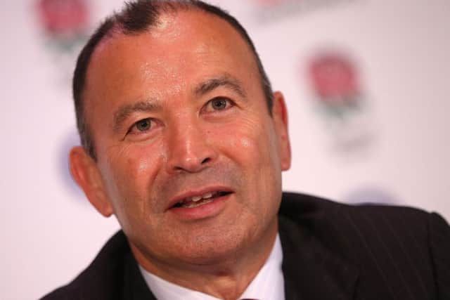 Australian Eddie Jones faces the media at Twickenham yesterday after being unveiled as the first foreign England head coach. Picture: Getty