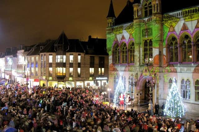 Inverness will host a light show with a guest appearance by Santa. Photo: Inverness Festivals