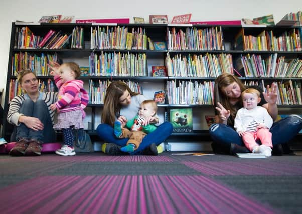 A Bounce and Rhyme sessions for parents and toddlers take places Bridgeton Library. Picture: John Devlin