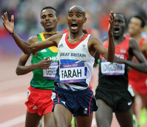 Mo Farah winning the 5.000 metres at London 2012. Picture: Ian Rutherford