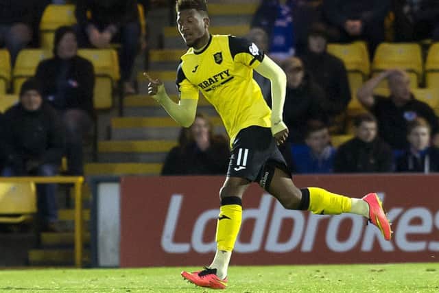 Myles Hippolyte equalised for Livingston as they held Rangers to a draw. Picture: PA