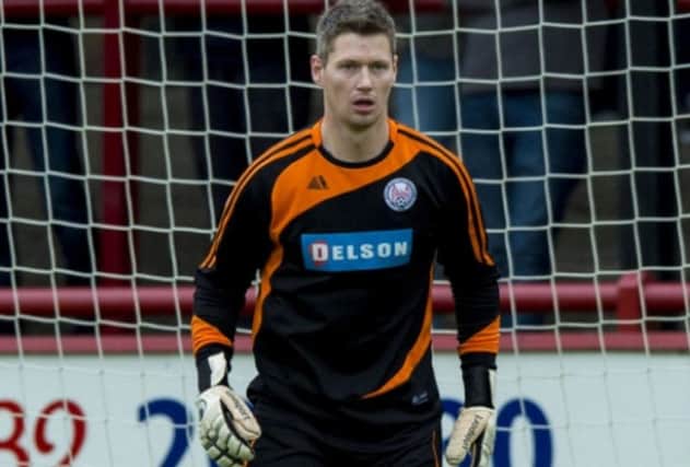 Brechin City goalkeeper Graeme Smith in action. Picture: SNS