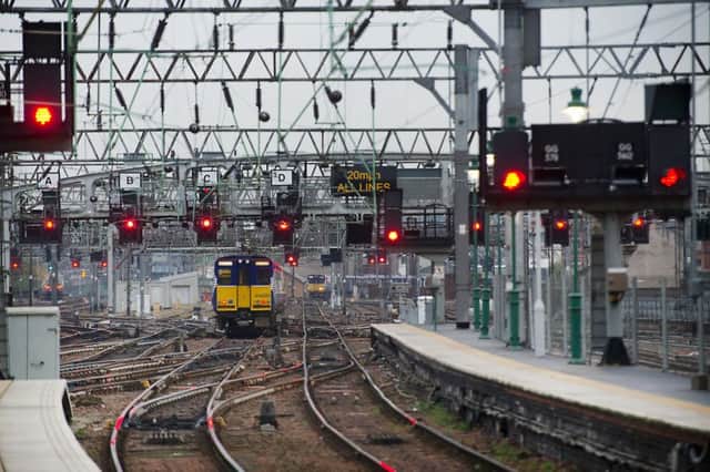 Of the 2,776km of rail track in Scotland, only 25.3 per cent, or 711km, of that has been electrified. Picture: John Devlin