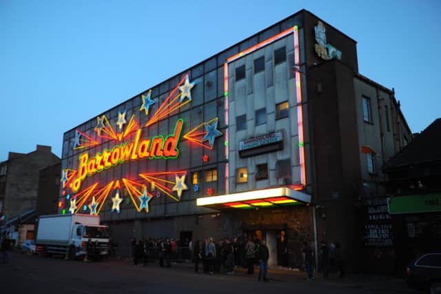 Gunshots were reportedly heard outside the Barrowland Ballroom in Glasgow's Gallowgate last night. Picture: Robert Perry