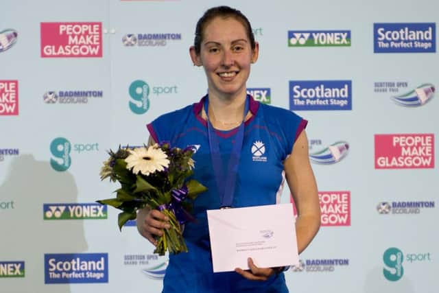 Kirsty Gilmour lost in three games to Denmarks Line Kjaersfeldt. Picture: Lorraine Hill