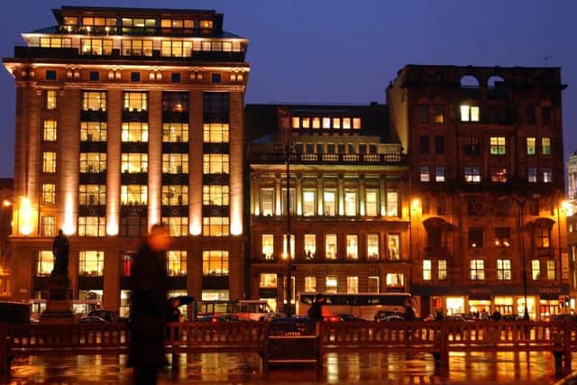 Monteith House, in the centre, has been bought by Drum Income Plus Reit. Picture: Robert Perry