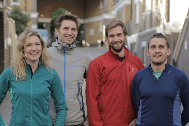 From left: Victoria Walton, Adam Pikett, Luke Pikett and Rhys Jones of SportPursuit
